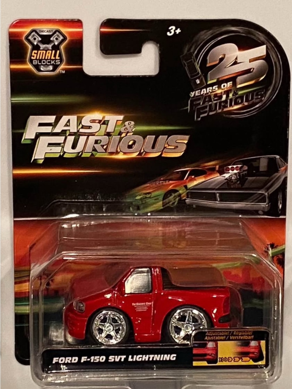 Fast & Furious Red Ford F-150 SVT Lightning Toy Truck